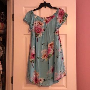 Off the shoulder dress!